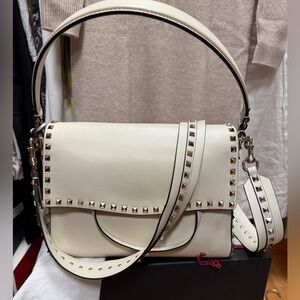 Valentino Cream Studded Women's Bag